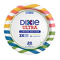 Dixie Ultra Paper Plates Printed 10 1/6 Inch - 20 Count - Image 3