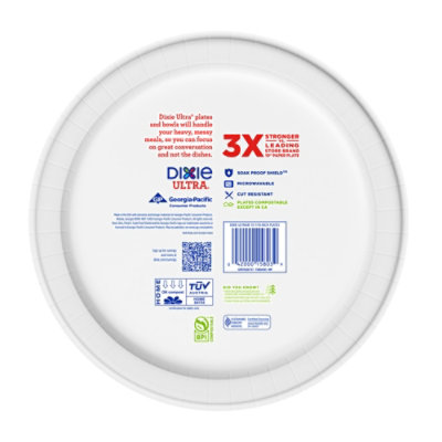 Dixie Ultra Paper Plates Printed 10 1/6 Inch - 20 Count - Image 4