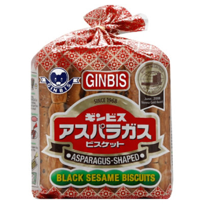 Ginbis Asparagus Sesame Biscuits - 4.76 Oz