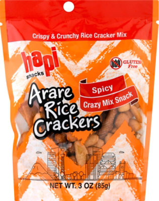 Hapi Specialty Food Cracker Rice Crazy Mix - 3 Oz - Image 2