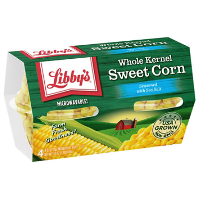 Libbys Microwavable Corn Whole Kernel Sweet Lightly Seasoned With Sea Salt - 4-4 Oz