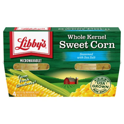 Libbys Microwavable Corn Whole Kernel Sweet Lightly Seasoned With Sea Salt - 4-4 Oz - Image 3