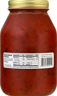 Michaels Of Brooklyn Pasta Sauce Freash Tomato & Basil Jar - 32 Oz - Image 6