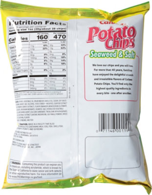 Calbee Seaweed Chips - 2.8 Oz - Image 6