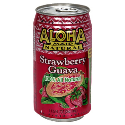 Aloha Maid Drink Strawberry Guava - 11.5 Fl. Oz.