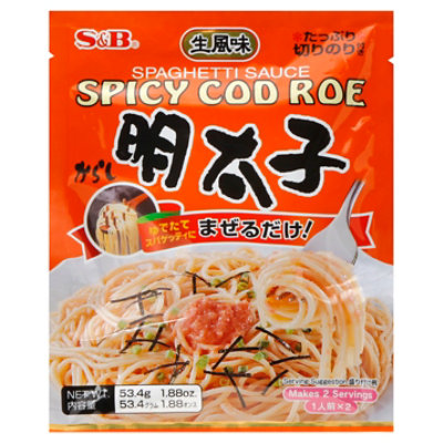 S&B Spicy Cod Roe Spaghetti Sauce  Oz - Shaw's