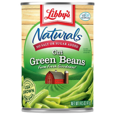 Libbys Naturals Beans Green Cut - 14.5 Oz