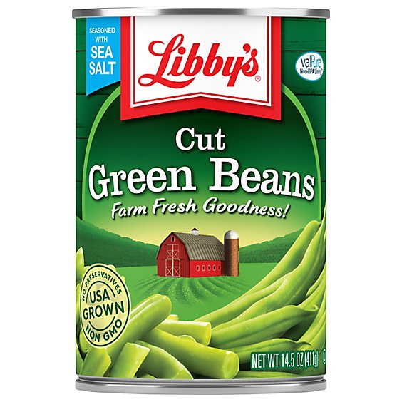 Libbys Green Beans Cut - 14.5 Oz