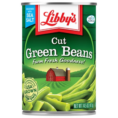 Libbys Green Beans Cut - 14.5 Oz
