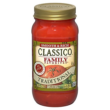 Classico Family Favorites Traditional Smooth & Rich Pasta Sauce Jar - 24 Oz - Image 5