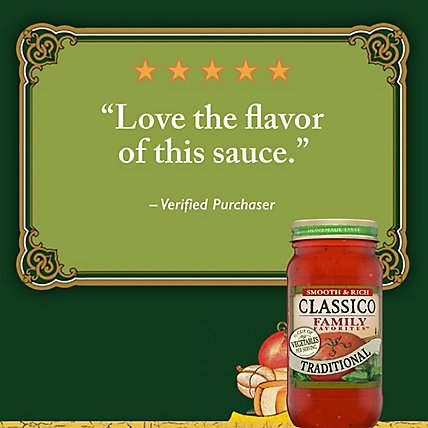 Classico Family Favorites Traditional Smooth & Rich Pasta Sauce Jar - 24 Oz - Image 9