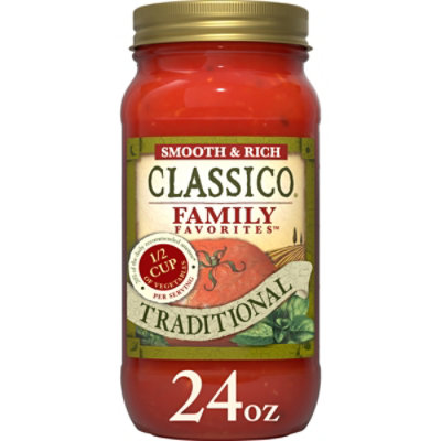 Classico Family Favorites Traditional Smooth & Rich Pasta Sauce Jar - 24 Oz - Image 1