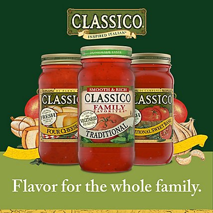 Classico Family Favorites Traditional Smooth & Rich Pasta Sauce Jar - 24 Oz - Image 7