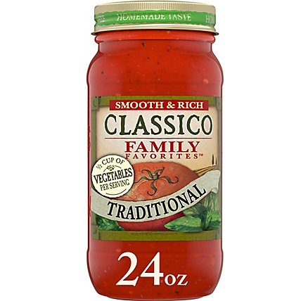 Classico Family Favorites Traditional Smooth & Rich Pasta Sauce Jar - 24 Oz - Image 4