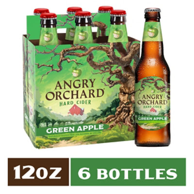 Angry Orchard Hard Cider Green Apple Bottles - 6-12 Fl. Oz.