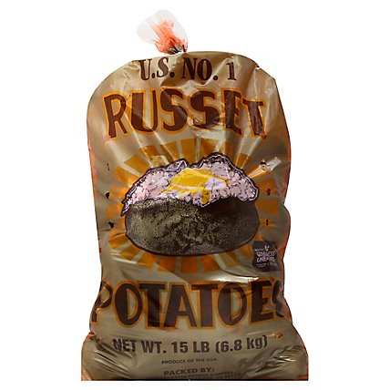 Potatoes Russet Prepacked - 15 Lb - Image 1