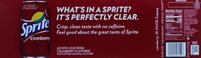 Sprite Soda Pop Cranberry Pack In Cans - 12-12 Fl. Oz. - Image 3