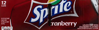 Sprite Soda Pop Cranberry Pack In Cans - 12-12 Fl. Oz. - Image 2