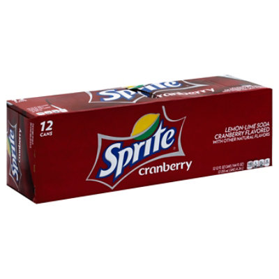 Sprite Soda Pop Cranberry Pack In Cans - 12-12 Fl. Oz. - Image 1