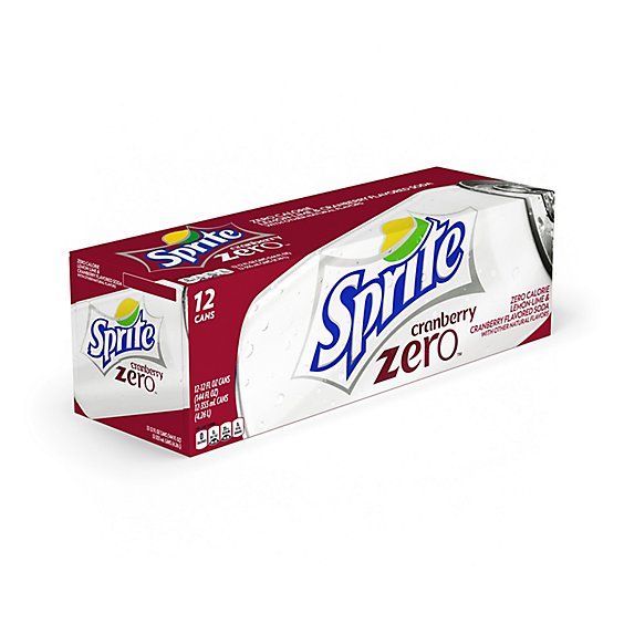 Sprite Zero Soda Pop Cranberry Pack In Cans - 12-12 Fl. Oz.