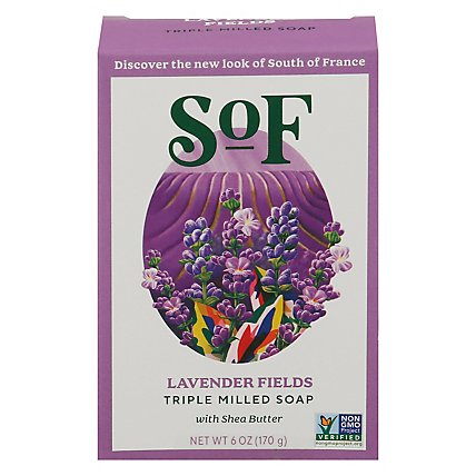 South Of France Lavender Fields Bar Soap - 6 Oz - Image 2