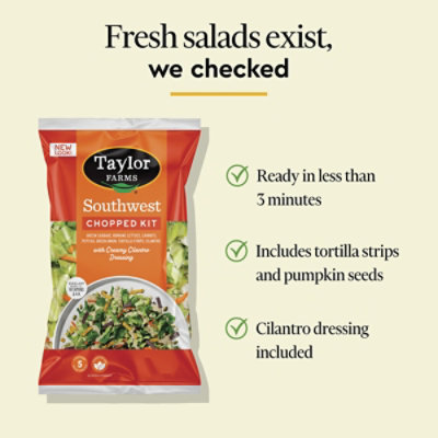 Taylor Farms Southwest Chopped Salad Kit Bag - 12.6 OZ - Image 6