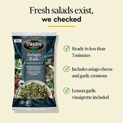 Taylor Farms Asiago Kale Chopped Salad Kit Bag - 9.25 Oz - Image 6