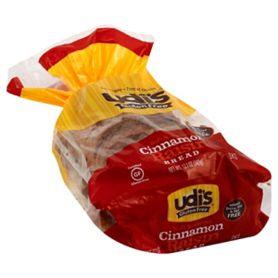 Udis Gluten Free Bread Cinnamon Raisin - 12.1 Oz - Image 1