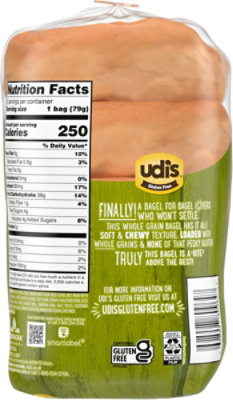 Udis Soft And Chewy Whole Grain Bagels - 14 Oz - Image 6