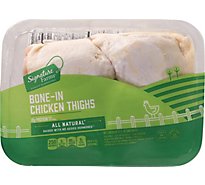 Signature Farms Bone In Chicken Thighs - 2.00 Lb