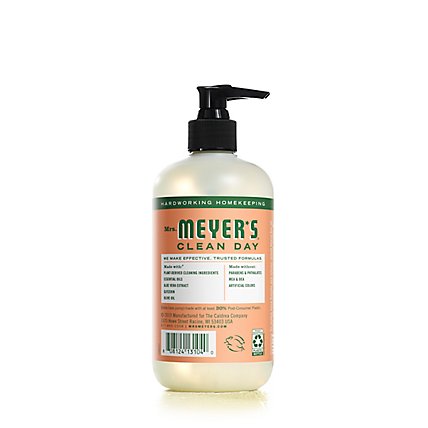 Mrs. Meyers Clean Day Liquid Hand Soap Geranium Scent 12.5 ounce bottle - Image 3