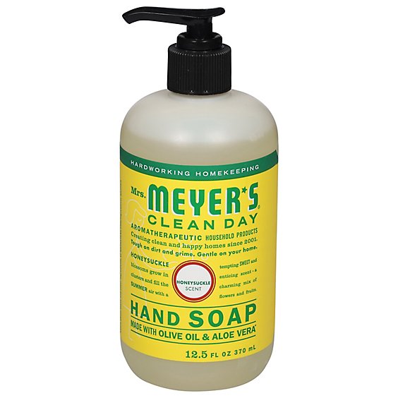 Mrs. Meyers Clean Day Liquid Hand Soap Honeysuckle Scent 12.5 ounce bottle
