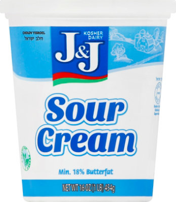 J&J Sour Cream - 16 Oz - Image 1