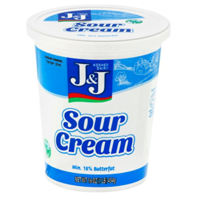 J&J Sour Cream - 16 Oz