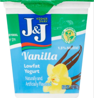 J&J Yogurt Lowfat Vanilla - 8 Oz - Image 2