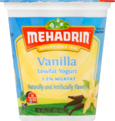 Mehadrin Natural Yogurt Vanilla - 8 Oz - Image 2