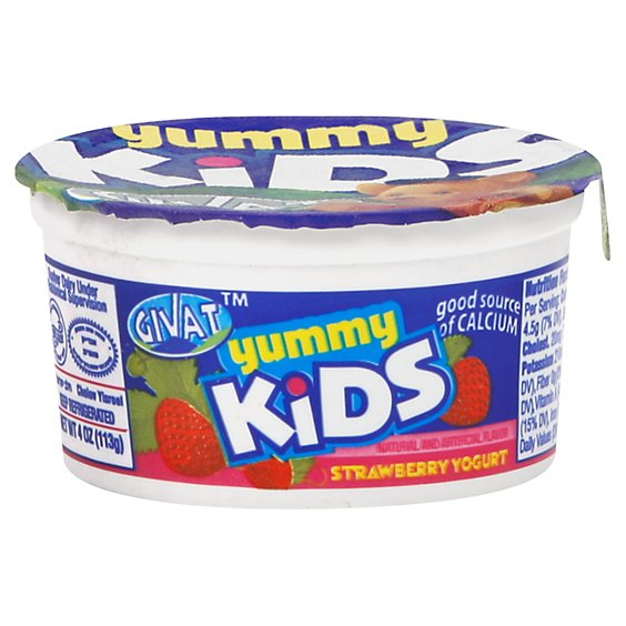 Mehadrin Kids Yogurt Strawberry - 4 Oz
