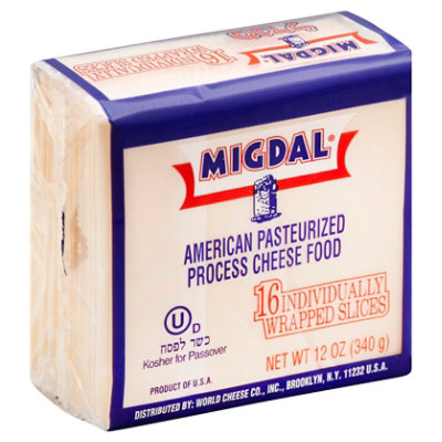 Migdal Cheese American Sliced - 12 Oz - Image 1