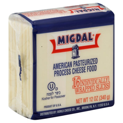 Migdal Cheese American White - 12 Oz - Image 1