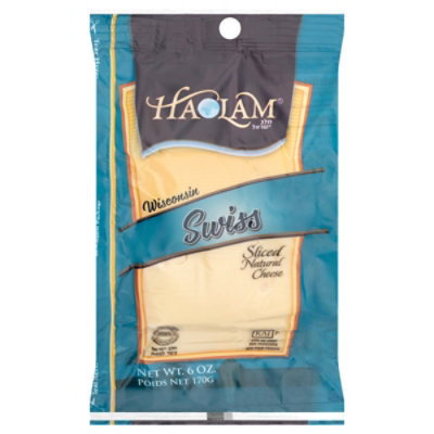 Haolam Domestic Wisconsin Sliced Swiss Cheese - 6 Oz - Image 1