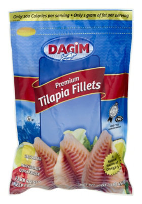 Dagim Fish Fillets Tilapia Individually Quick Frozen - 16 Oz - Image 1