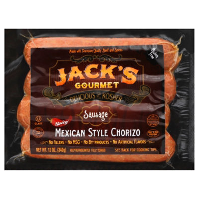 Jacks Mexican Spicy Chorizo - 12 Oz - Image 1