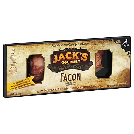 Jacks Retail Facon Cured Beef - 4 Oz