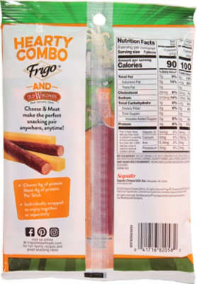 Frigo Cheese Heads Sharp Cheddar & Beef Sticks 8 Count - 6.33 Oz - Image 5