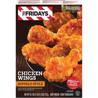 TGI Fridays Frozen Appetizers Buffalo Style Chicken Wings - 25.5 Oz - Image 4