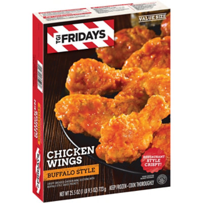 TGI Fridays Frozen Appetizers Buffalo Style Chicken Wings Box - 25.5 Oz - Image 6