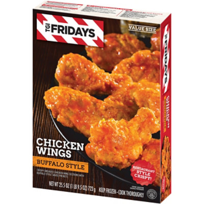 TGI Fridays Frozen Appetizers Buffalo Style Chicken Wings Box - 25.5 Oz - Image 7