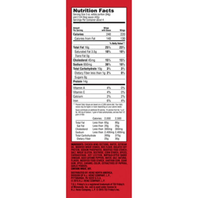 TGI Fridays Frozen Appetizers Buffalo Style Chicken Wings Box - 25.5 Oz - Image 8