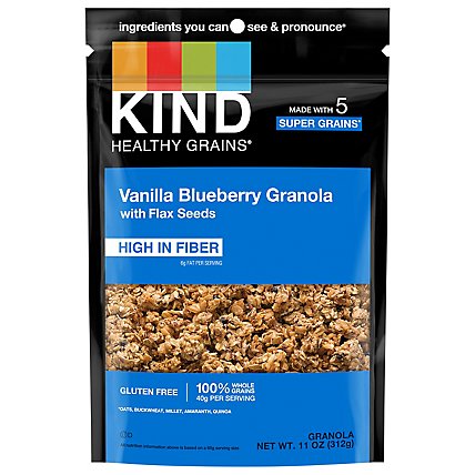 KIND Healthy Grains Clusters Vanilla Blueberry with Flax Seeds - 11 Oz - Image 3
