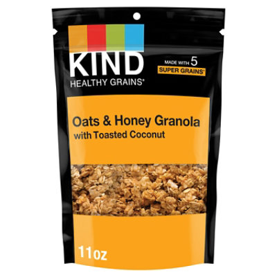 KIND Healthy Grains Clusters Granola Oats & Honey with Toasted Coconut - 11 Oz - Image 1